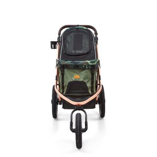 Palster Quest All Terrain Dog Stroller - Green Camouflage - Free Rain Cover