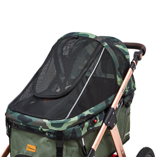 Palster Quest All Terrain Dog Stroller - Green Camouflage - Free Rain Cover