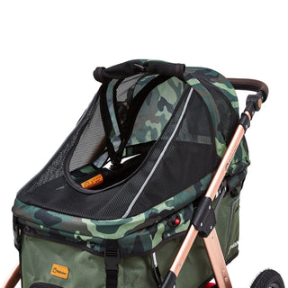 Palster Quest All Terrain Dog Stroller - Green Camouflage - Free Rain Cover