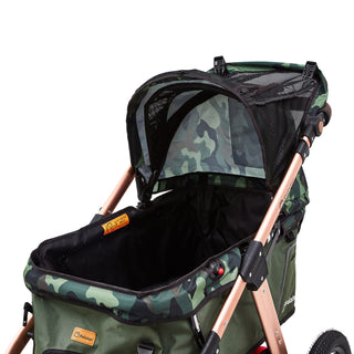 Palster Quest All Terrain Dog Stroller - Green Camouflage - Free Rain Cover