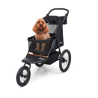 Palster Explorer All Terrain Dog Stroller - Midnight Black