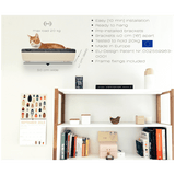 The CHILL Cat Shelf Perch by Cosy & Dozy – Walnut (Multiple Cushion Colours Available)