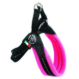 The Easy Fit Breathable Mesh Harness With Adjustable Girth By Tre Ponti - Fluo Pink