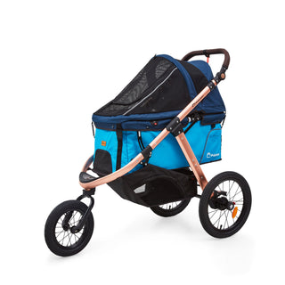 Palster Quest All Terrain Dog Stroller - Navy Blue - Free Rain Cover