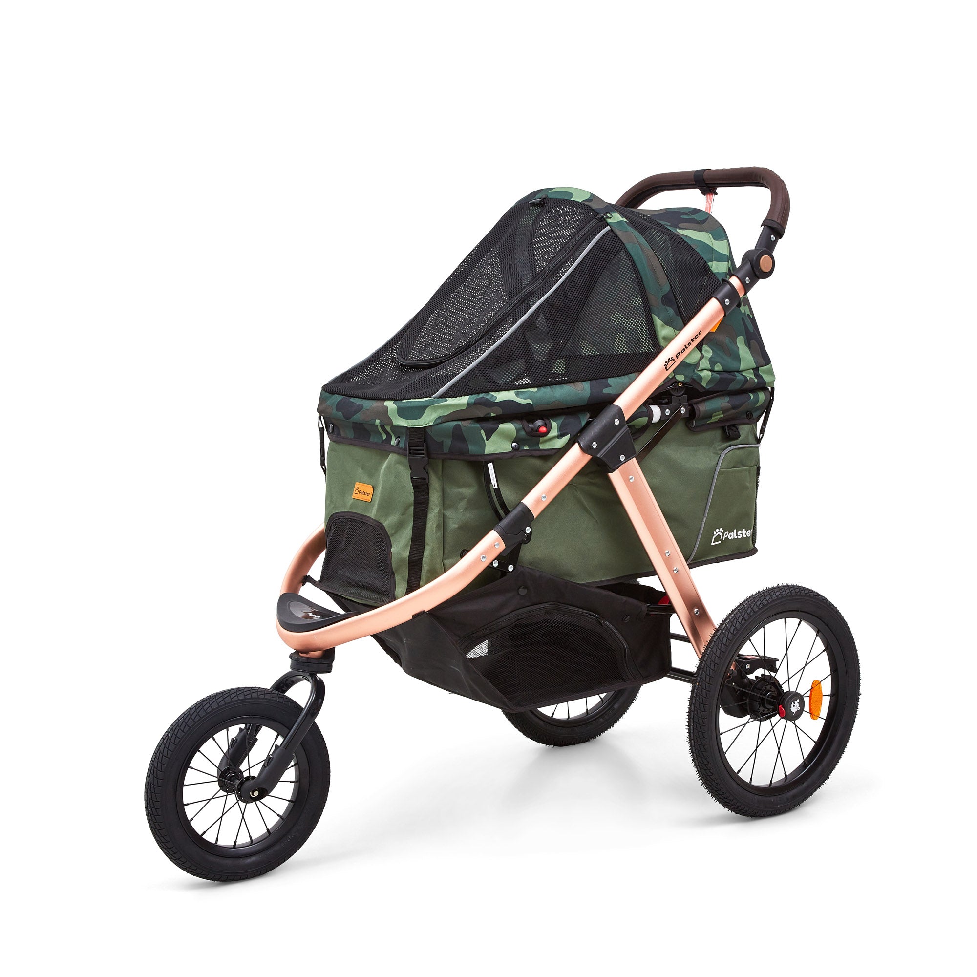 green dog stroller Palster Quest All Terrain Dog Stroller - Green Camouflage