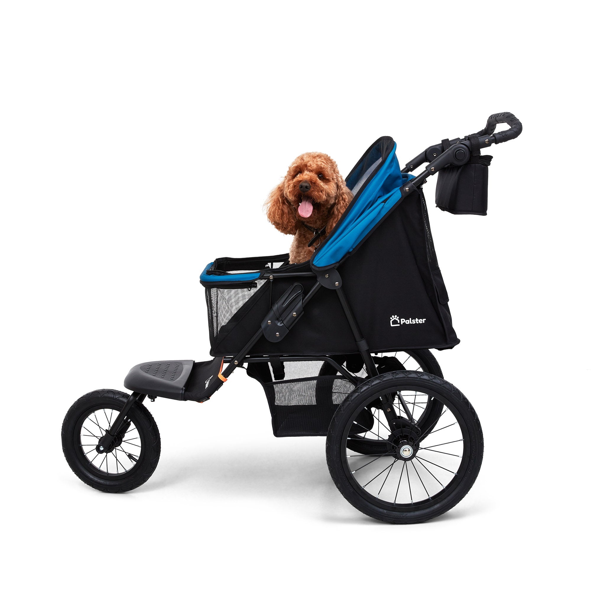 all terrain dog stroller uk Palster Explorer All Terrain Dog Stroller - Black & Harbour Blue
