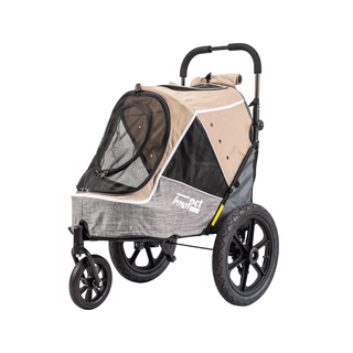 Innopet Sporty Evolution v2.0 Dog Stroller (and Bike Trailer!) - Free Rain Cover - Latte