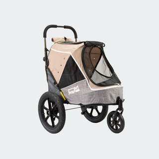 Innopet Sporty Evolution v2.0 Dog Stroller (and Bike Trailer!) - Free Rain Cover - Latte