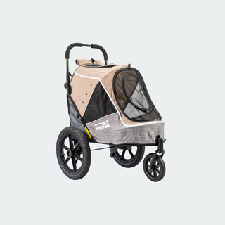 Innopet Sporty Evolution v2.0 Dog Stroller (and Bike Trailer!) - Free Rain Cover - Latte