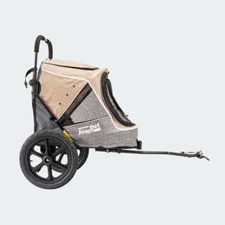 Innopet Sporty Evolution v2.0 Dog Stroller (and Bike Trailer!) - Free Rain Cover - Latte