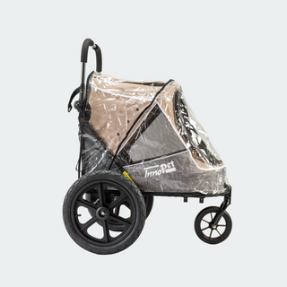 Innopet Sporty Evolution v2.0 Dog Stroller (and Bike Trailer!) - Free Rain Cover - Latte