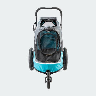 Innopet Sporty Evolution v2.0 Dog Stroller (and Bike Trailer!) - Free Rain Cover - Ocean Blue