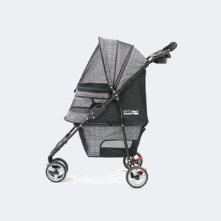 Innopet Avenue Dog Stroller - Free Rain Cover  - Black & Grey