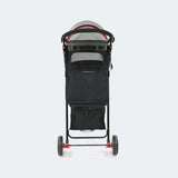 Innopet Avenue Dog Stroller - Free Rain Cover - 2 Year Warranty Included - Shiny Grey & Red