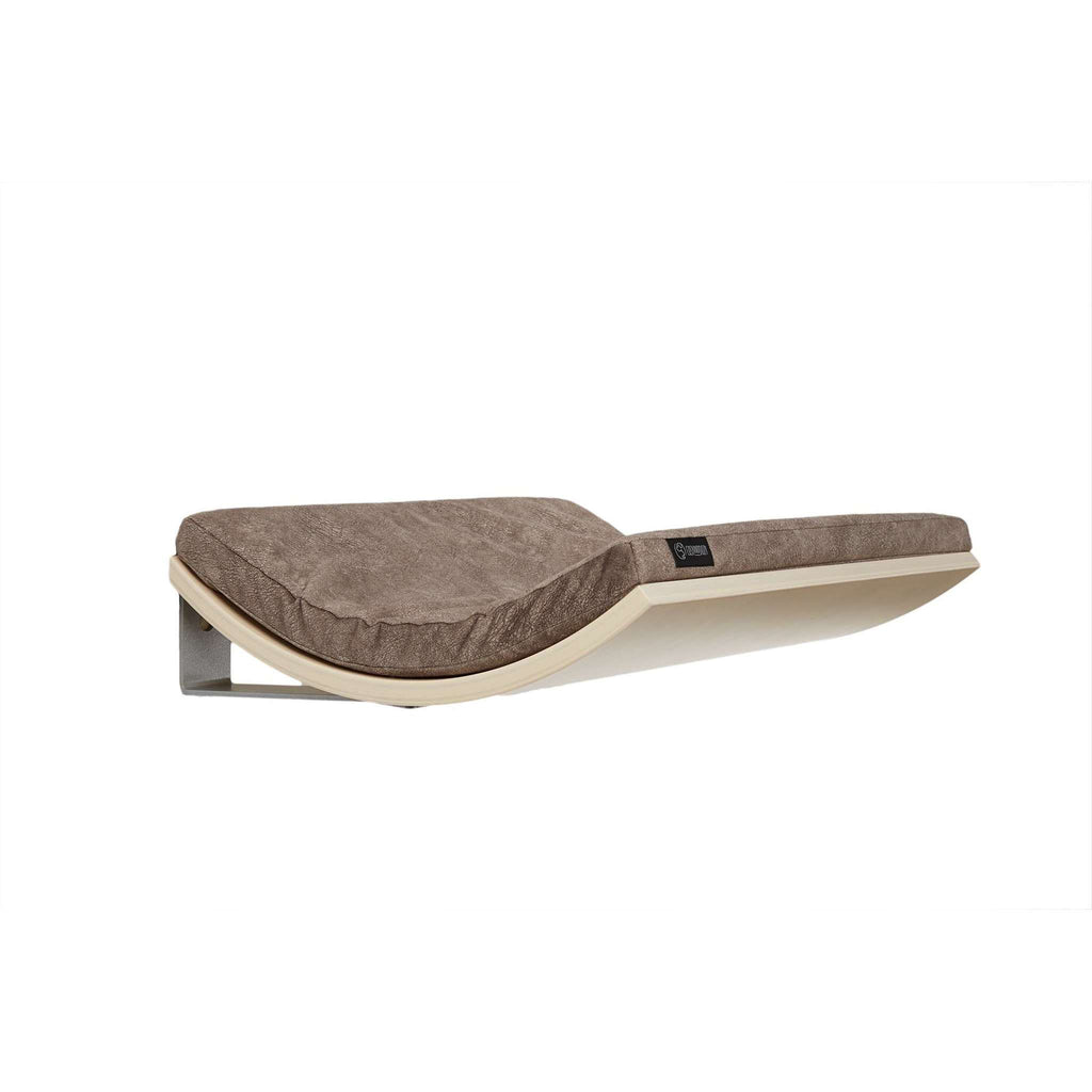 The CHILL Cat Shelf Perch by Cosy & Dozy – Maple Wood (Multiple Cushion Colours Available)