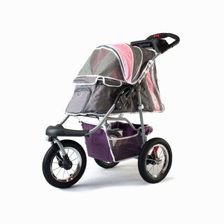 Innopet Comfort Air Dog Stroller - 2 Year Warranty Included - Pink & Grey