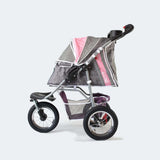 Innopet Comfort Air Dog Stroller - 2 Year Warranty Included - Pink & Grey
