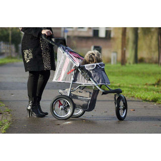 Innopet Comfort Air Dog Stroller - 2 Year Warranty Included - Pink & Grey