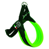 The Easy Fit Breathable Mesh Harness With Adjustable Girth By Tre Ponti - Fluo Green