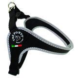 The Easy Fit Harness With Adjustable Girth By Tre Ponti - Black