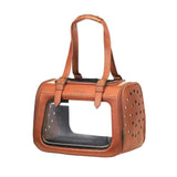 Ibiyaya Portico Deluxe Dog & Cat Transporter Shoulder Bag Carrier - Brown