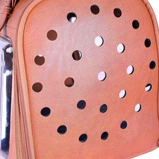 Ibiyaya Portico Deluxe Dog & Cat Transporter Shoulder Bag Carrier - Brown