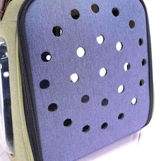Ibiyaya Portico Deluxe Dog & Cat Transporter Shoulder Bag Carrier - Green