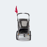 Innopet Sporty Dog Stroller (and Bike Trailer!) - Free Rain Cover - 2 Year Warranty Included - Silver & Black