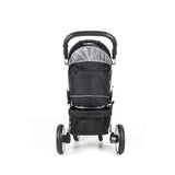 Piccolocane Tanto2 Luxury Dog Stroller, Detachable Pet Carrier & Free Rain Cover - Black